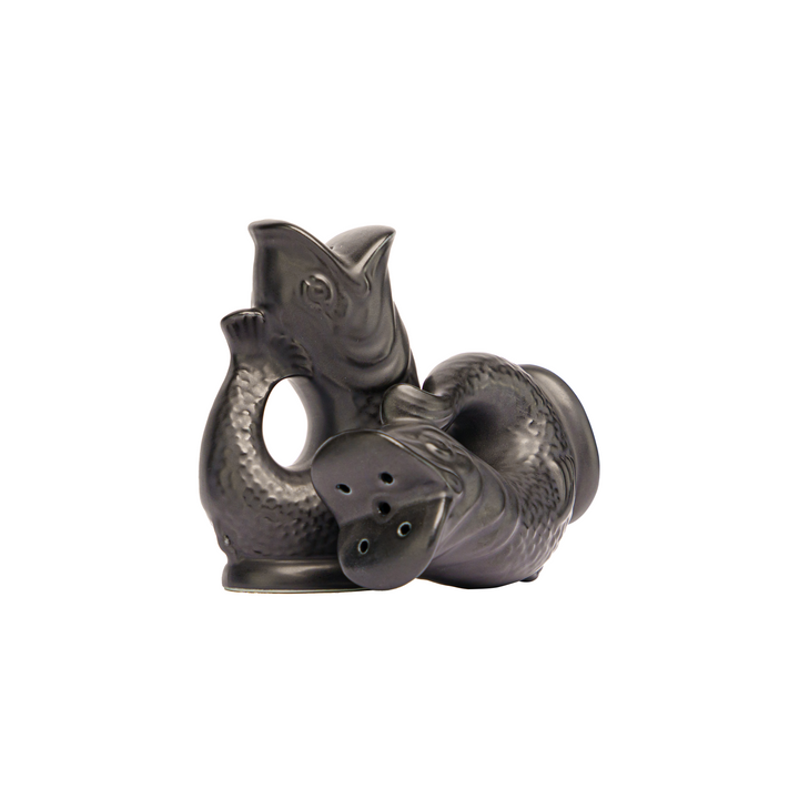 Gluggle Jug Salt and Pepper Shakers | Matte Black