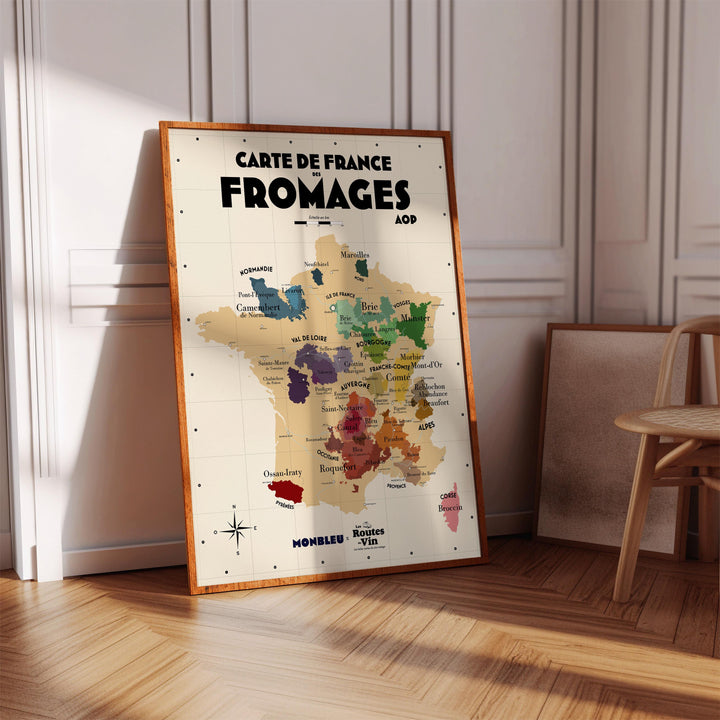 AOP x Monbleu Cheese Map