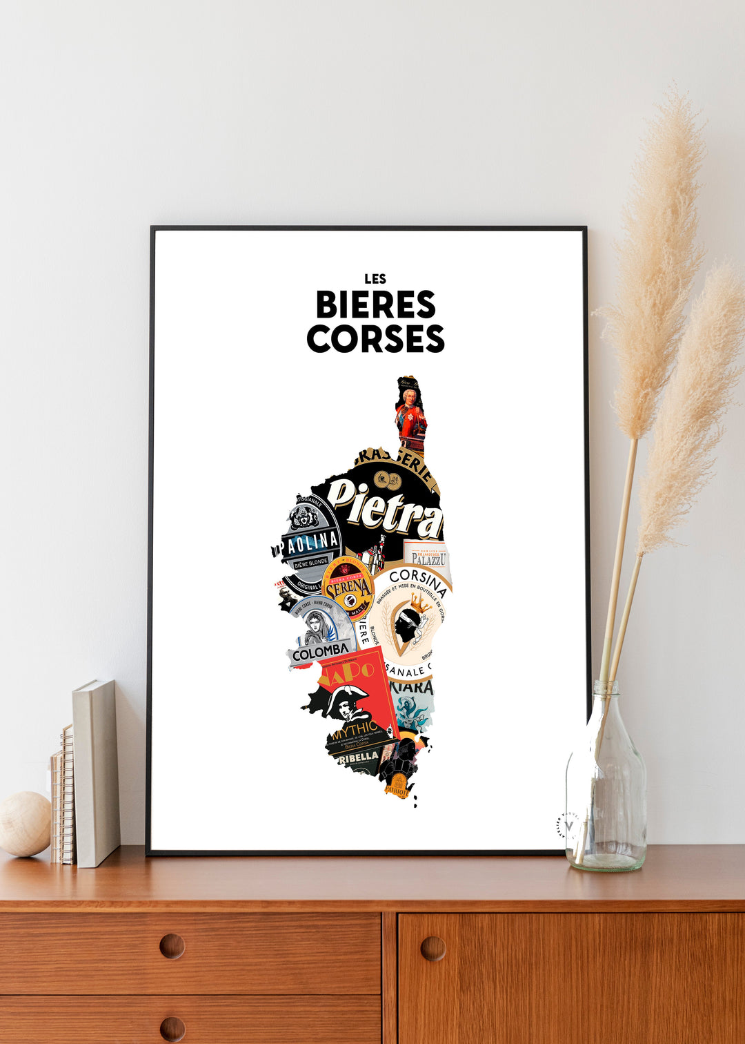 Carte des Bières corses Affiches Atelier Vauvenargues