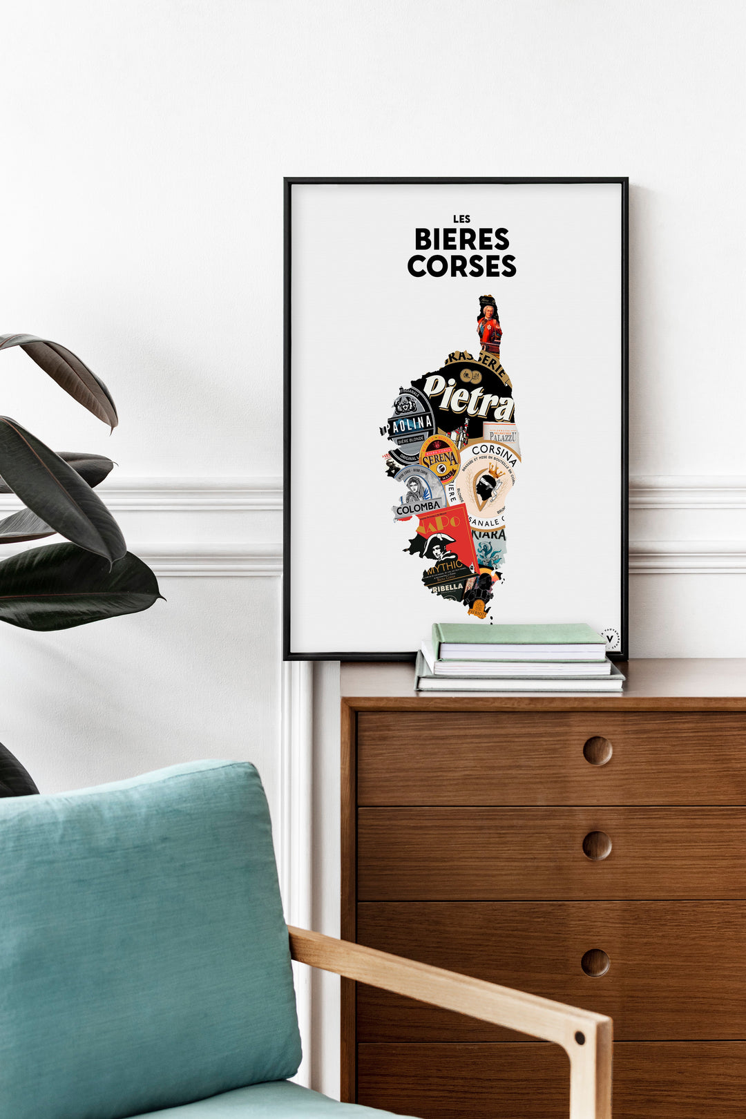 Carte des Bières corses Affiches Atelier Vauvenargues