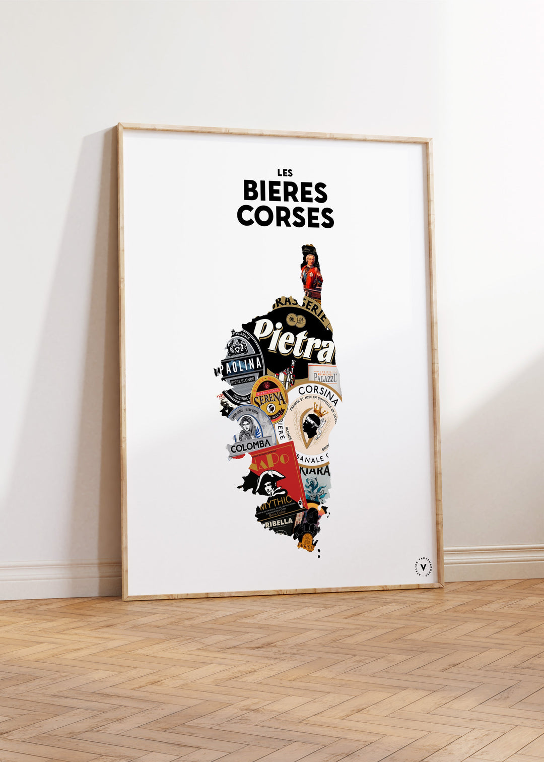 Carte des Bières corses Affiches Atelier Vauvenargues