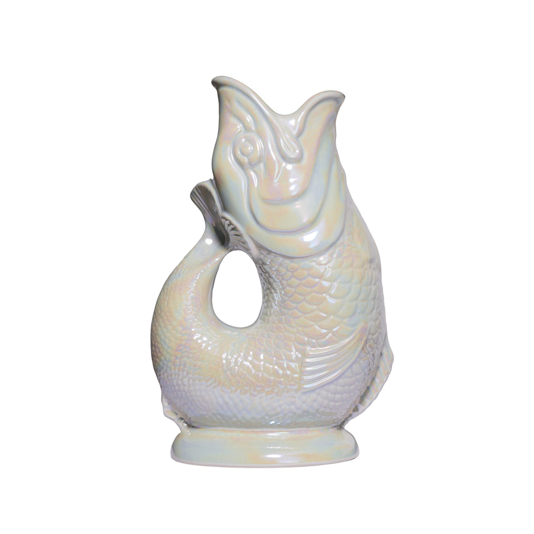 Autenthique Carafe GlouGlou Poisson | Gluggle jug | Nacre irisée