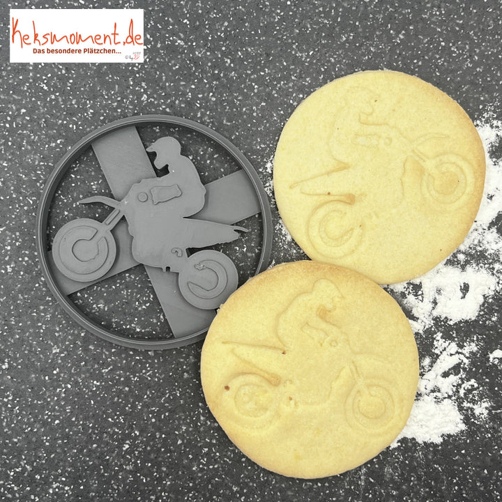 Motorcycle Driver Cookie Cutter