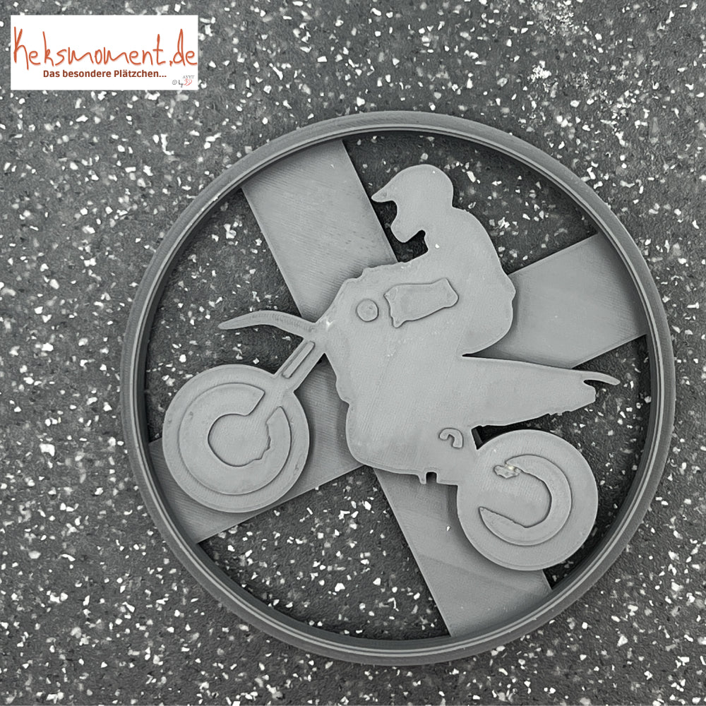 Motorcycle Driver Cookie Cutter