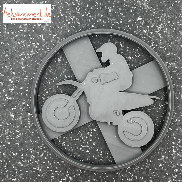 Motorcycle Driver Cookie Cutter