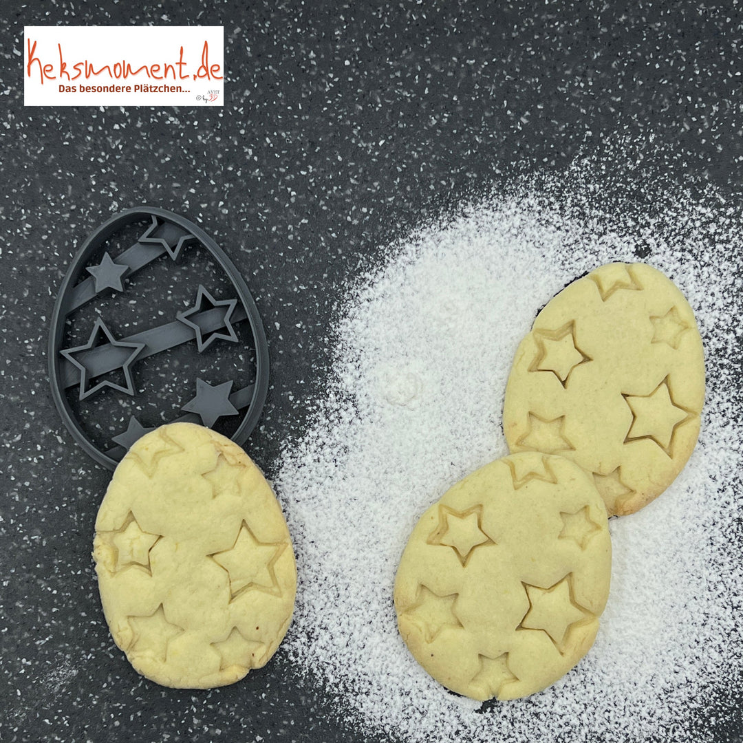 Starry Easter Egg Cookie Cutter
