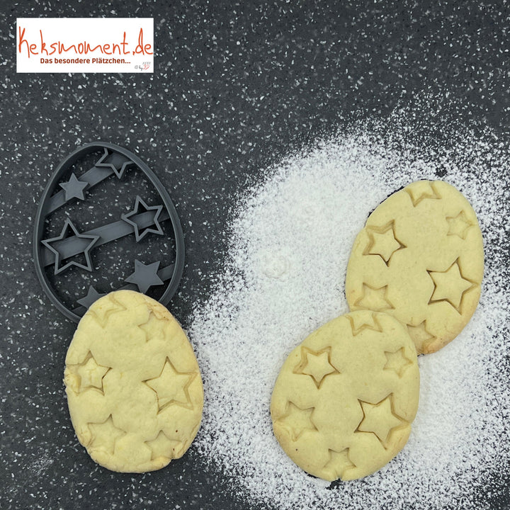 Starry Easter Egg Cookie Cutter