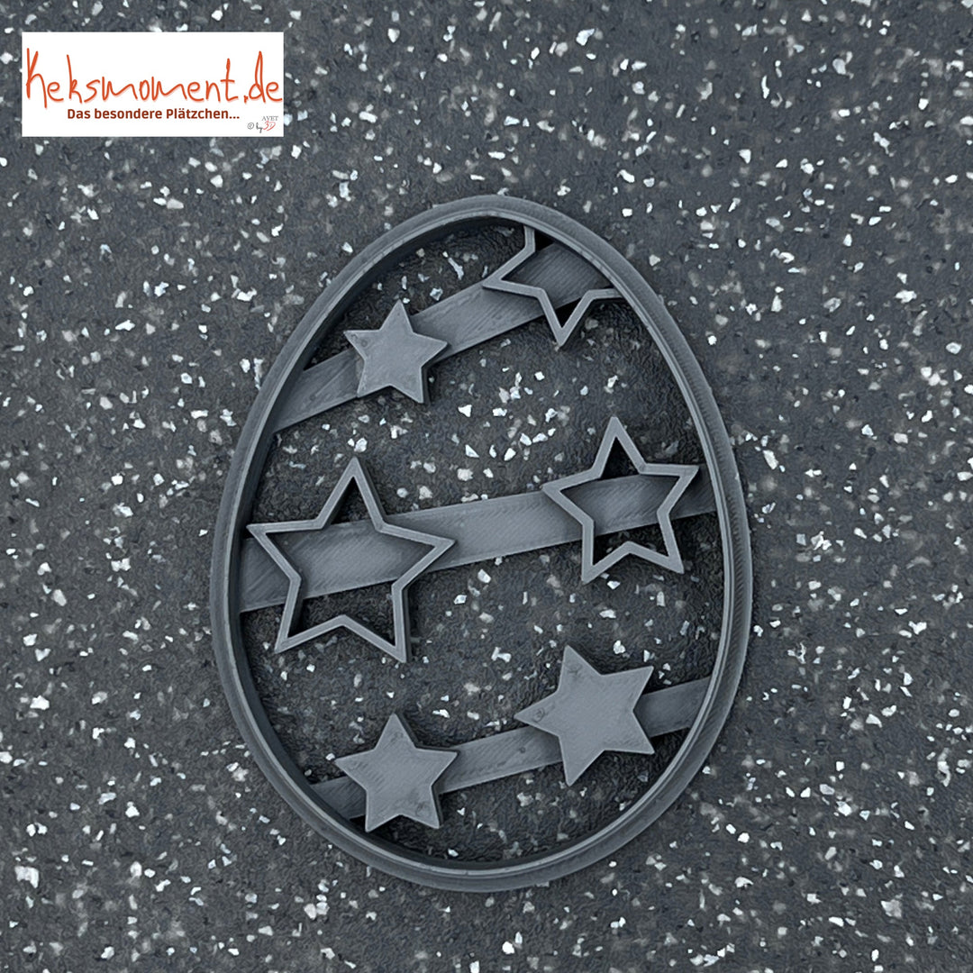 Starry Easter Egg Cookie Cutter