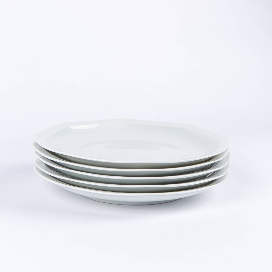La grande assiette en porcelaine octogonale - Blanche de Limoges Assiettes à diner Ogre la Fabrique