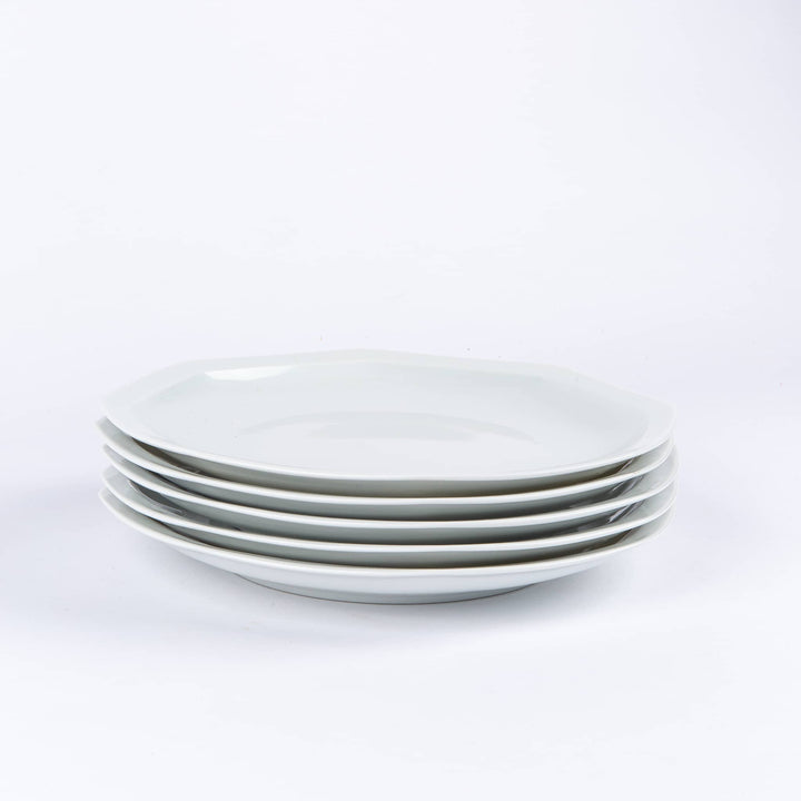 La grande assiette en porcelaine octogonale - Blanche de Limoges Assiettes à diner Ogre la Fabrique