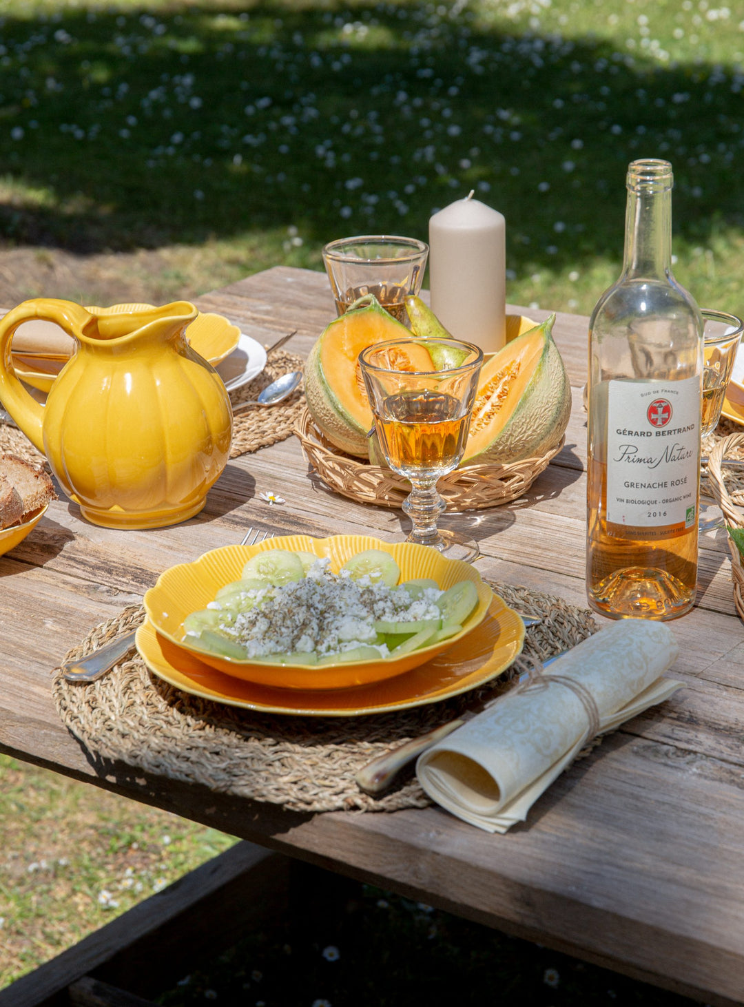 L'assiette creuse en porcelaine Tahiti - Jaune Assiettes creuses Ogre la Fabrique