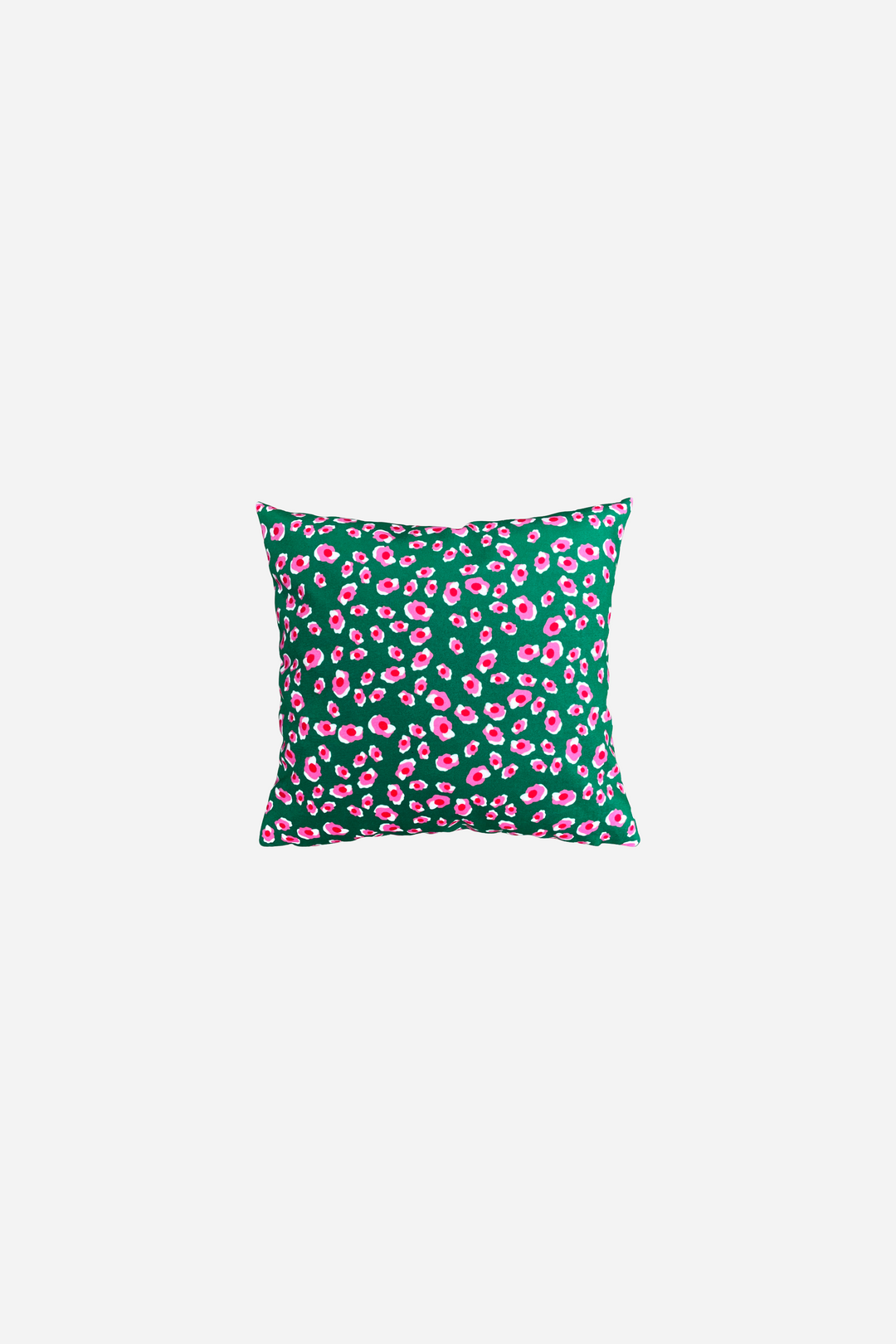 Jeanne - Coussin motif iconique léopard vert en velours
