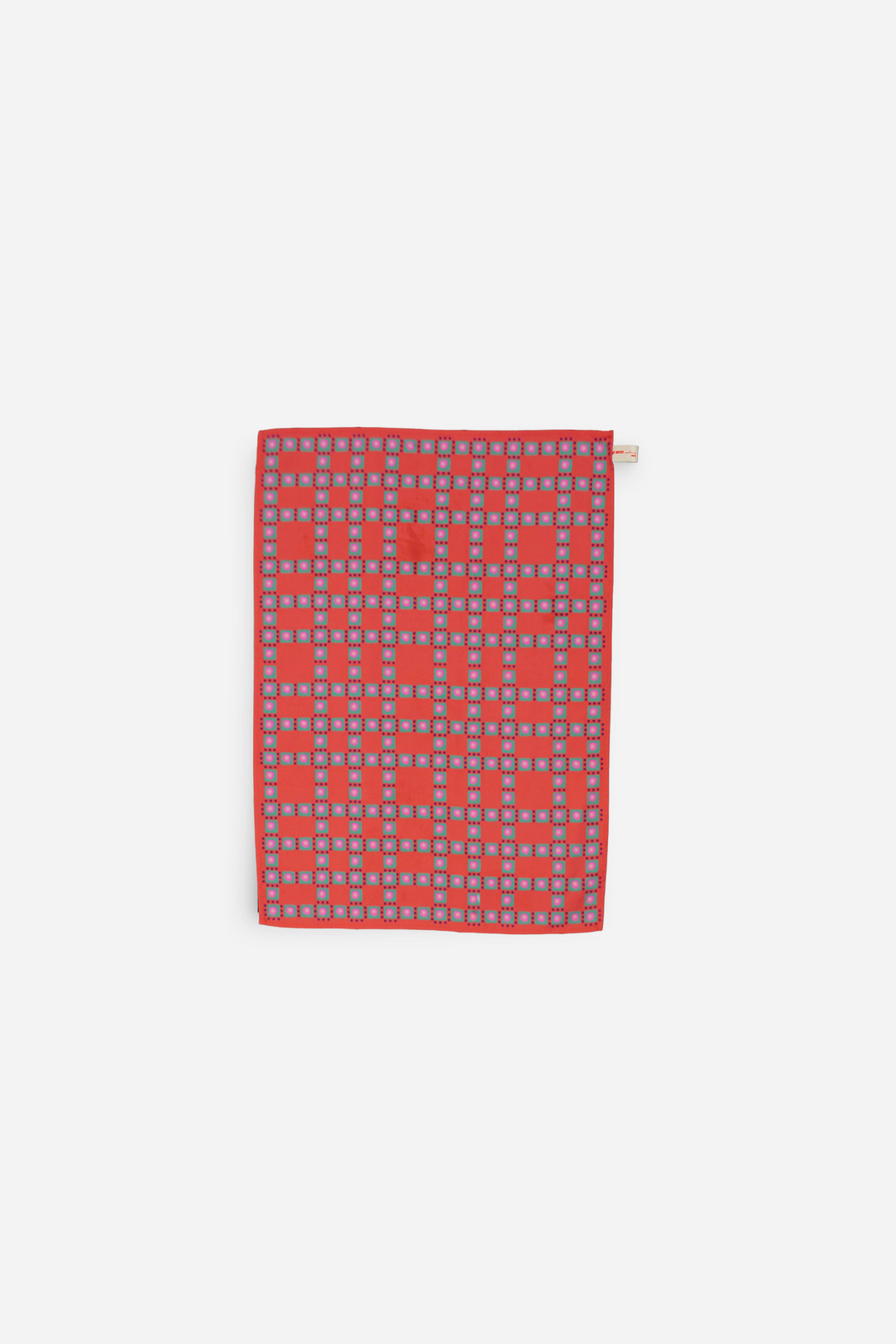 Vintage gingham kitchen towel, 100% cotton