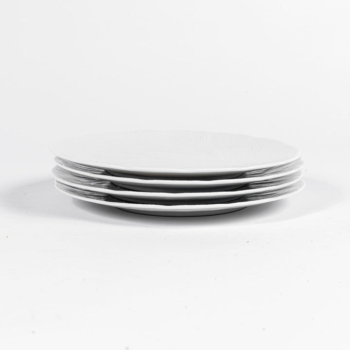 L'assiette plate en porcelaine Blanche - Tahiti Assiettes à diner Ogre la Fabrique