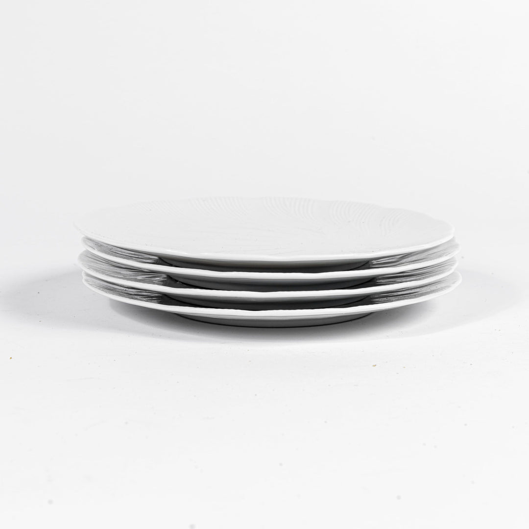 L'assiette plate en porcelaine Blanche - Tahiti Assiettes à diner Ogre la Fabrique