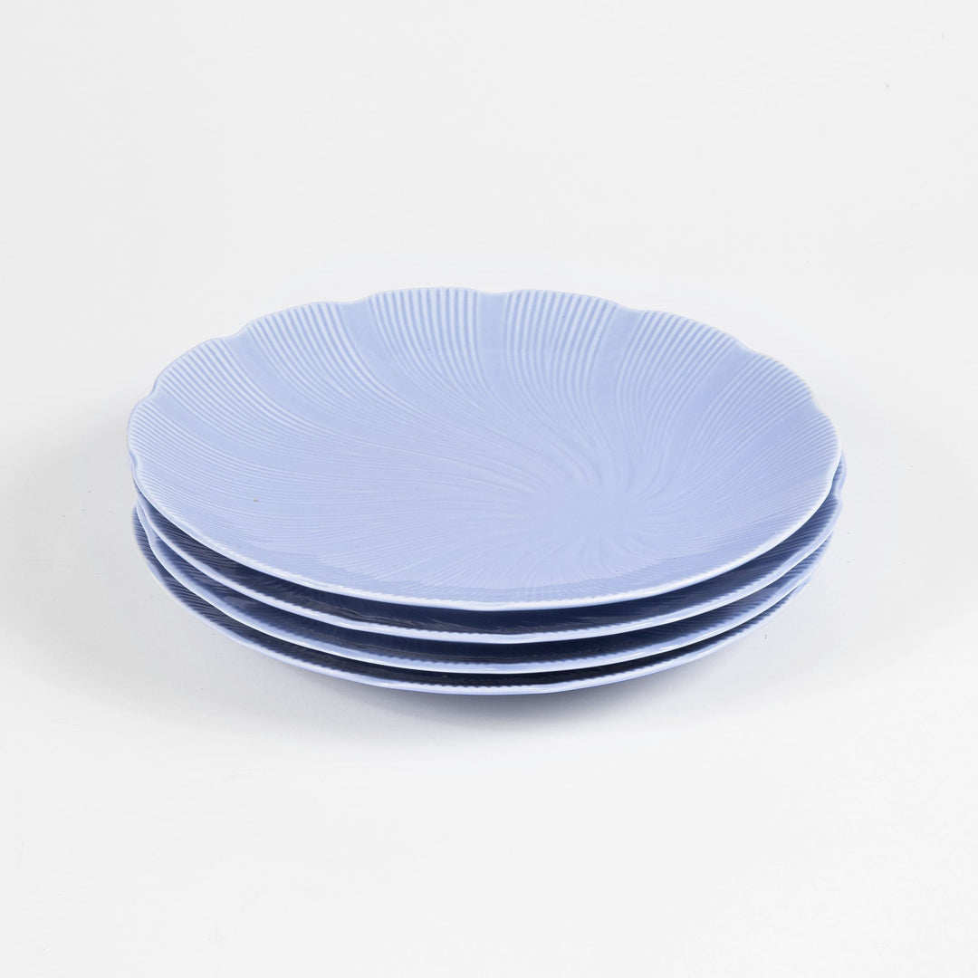 L'assiette à dessert en porcelaine Tahiti - Bleu Assiettes à dessert Ogre la Fabrique