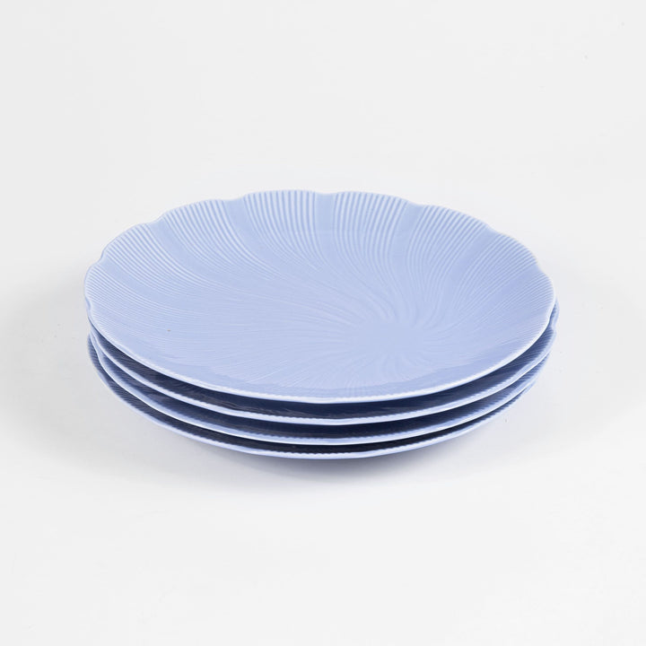 L'assiette à dessert en porcelaine Tahiti - Bleu Assiettes à dessert Ogre la Fabrique