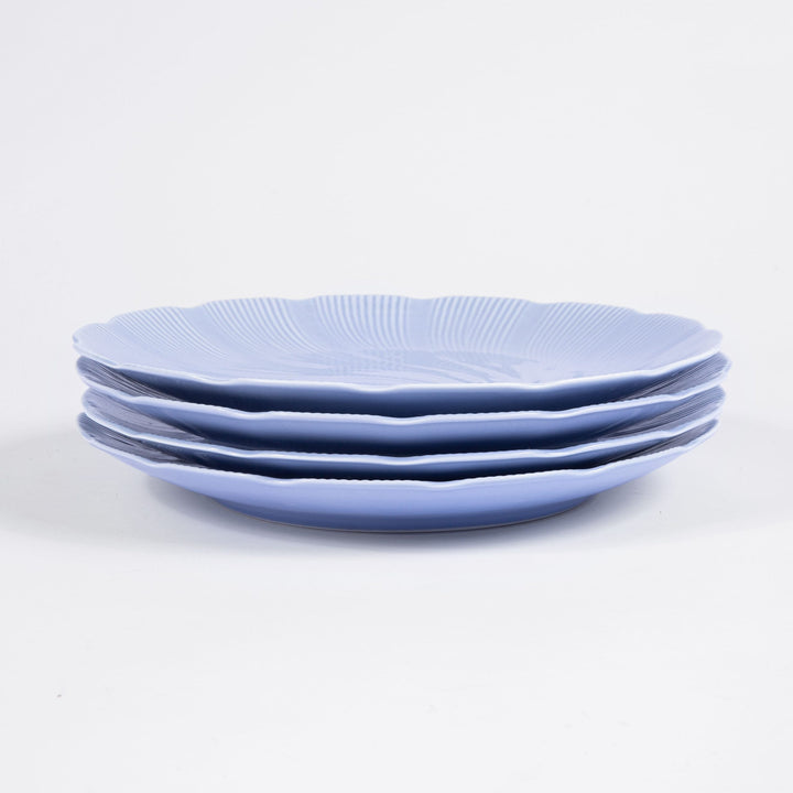 L'assiette plate en porcelaine Tahiti - Bleu Assiettes à diner Ogre la Fabrique