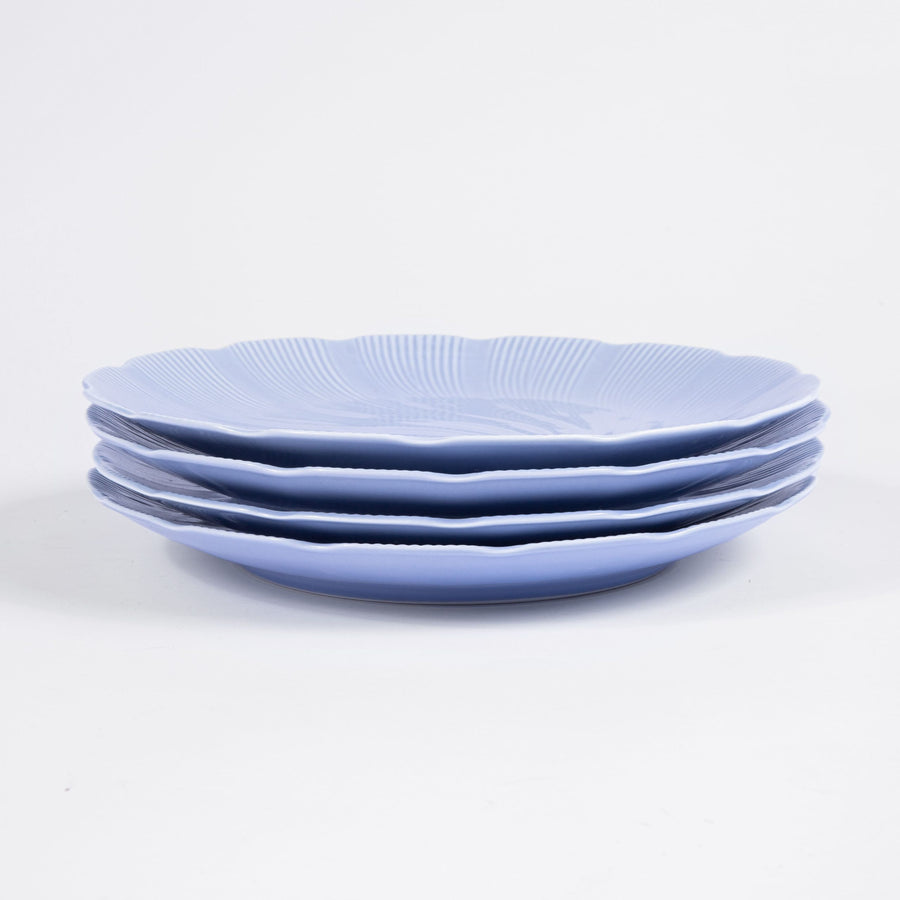 L'assiette plate en porcelaine Tahiti - Bleu Assiettes à diner Ogre la Fabrique