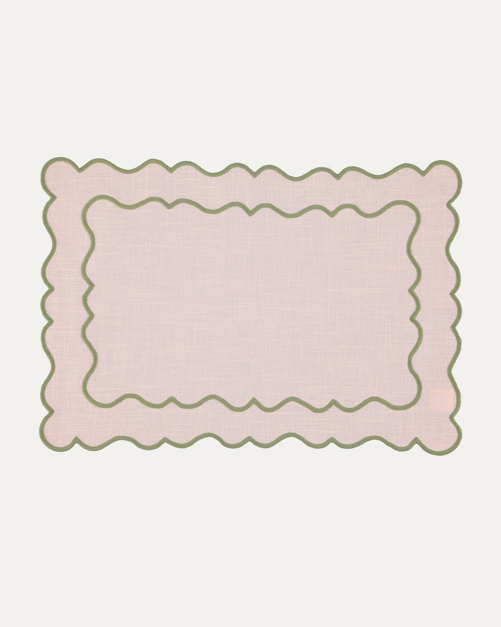 Set de table Ondulato, rose et vert Sets de table Mariaida Home