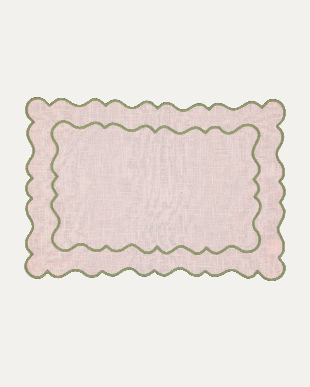 Set de table Ondulato, rose et vert Sets de table Mariaida Home