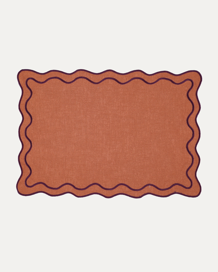 Beja Placemat, Terracotta on Terracotta