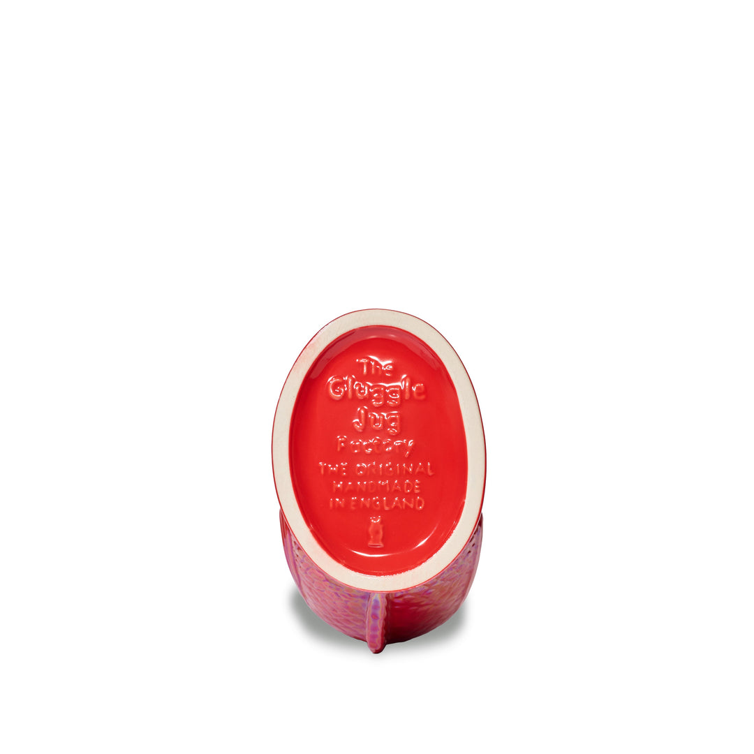 Authentic GlouGlou Fish Carafe | Gluggle jug | Iridescent red