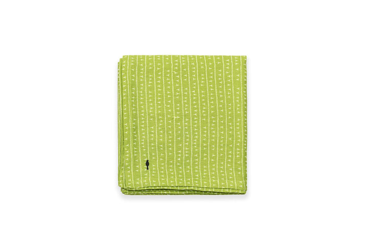 Nappe de table lin - Motif ARRASTA PÉ couleur vert ABACATE Nappes Sabia Brasilian Design