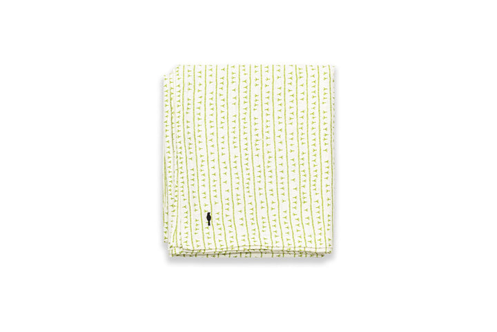 Nappe de table lin - Motif ARRASTA PÉ couleur VERT Nappes Sabia Brasilian Design
