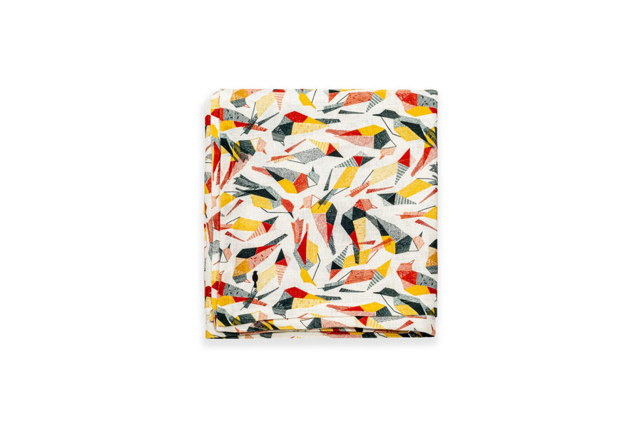Nappe de table lin - Motif SABIÁ Nappes Sabia Brasilian Design