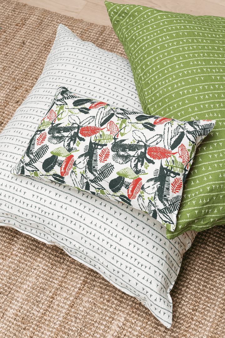 Housse de coussin lin 30x50 - Motif RECANTO Housses de coussins Sabia Brasilian Design