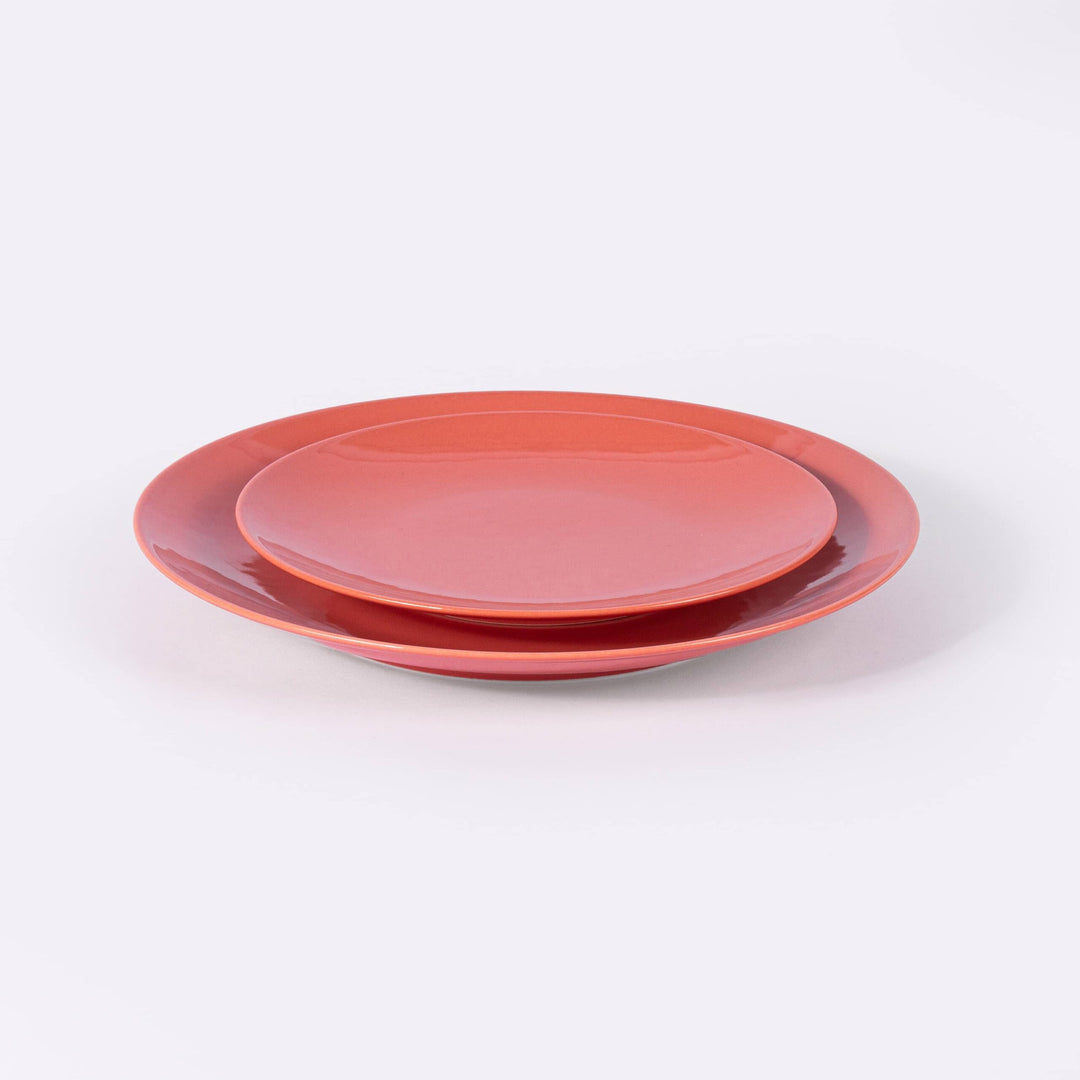 La grande assiette en porcelaine ronde - Terracotta Assiettes à diner Ogre la Fabrique