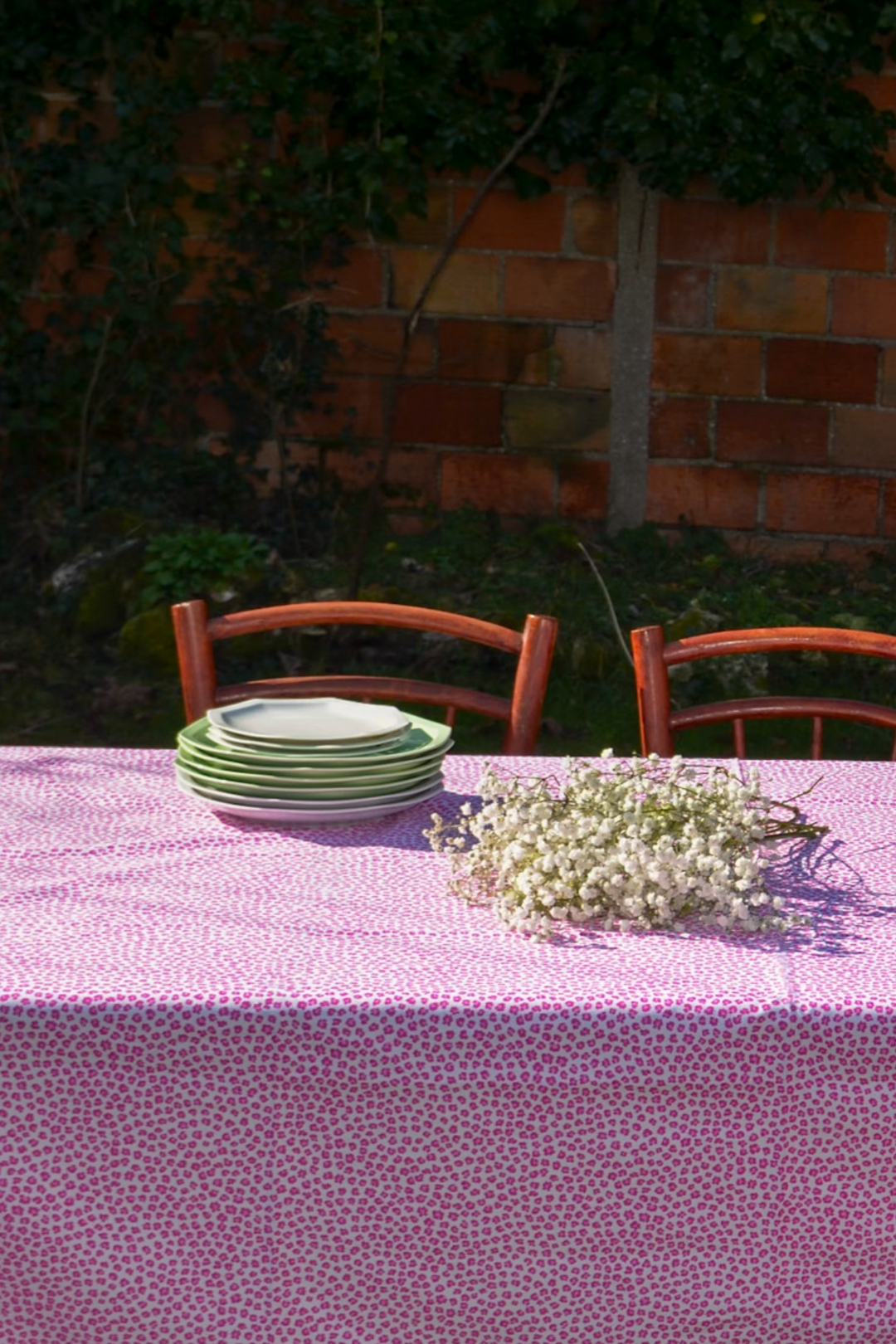 Nappe d'été Motif Graou rose