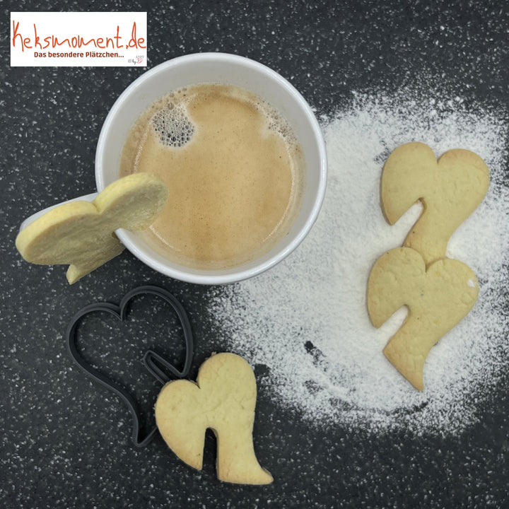 Emporte-pièce Coeur pour rebord de tasse