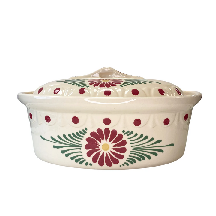 Terrine ovale nature marguerite Terrines Poterie Beck