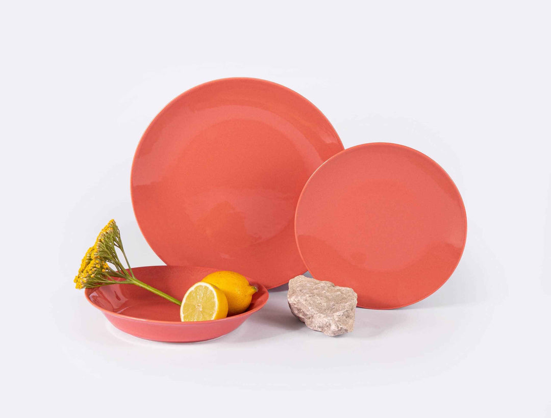 L'assiette creuse ronde en porcelaine - Terracotta Assiettes creuses Ogre la Fabrique