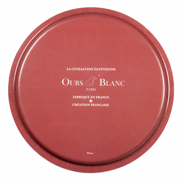 Ensemble complet - La civilisation égyptienne - Plateau & dessous de verre - Noir Ensembles plateau et dessous de verre Ours Blanc