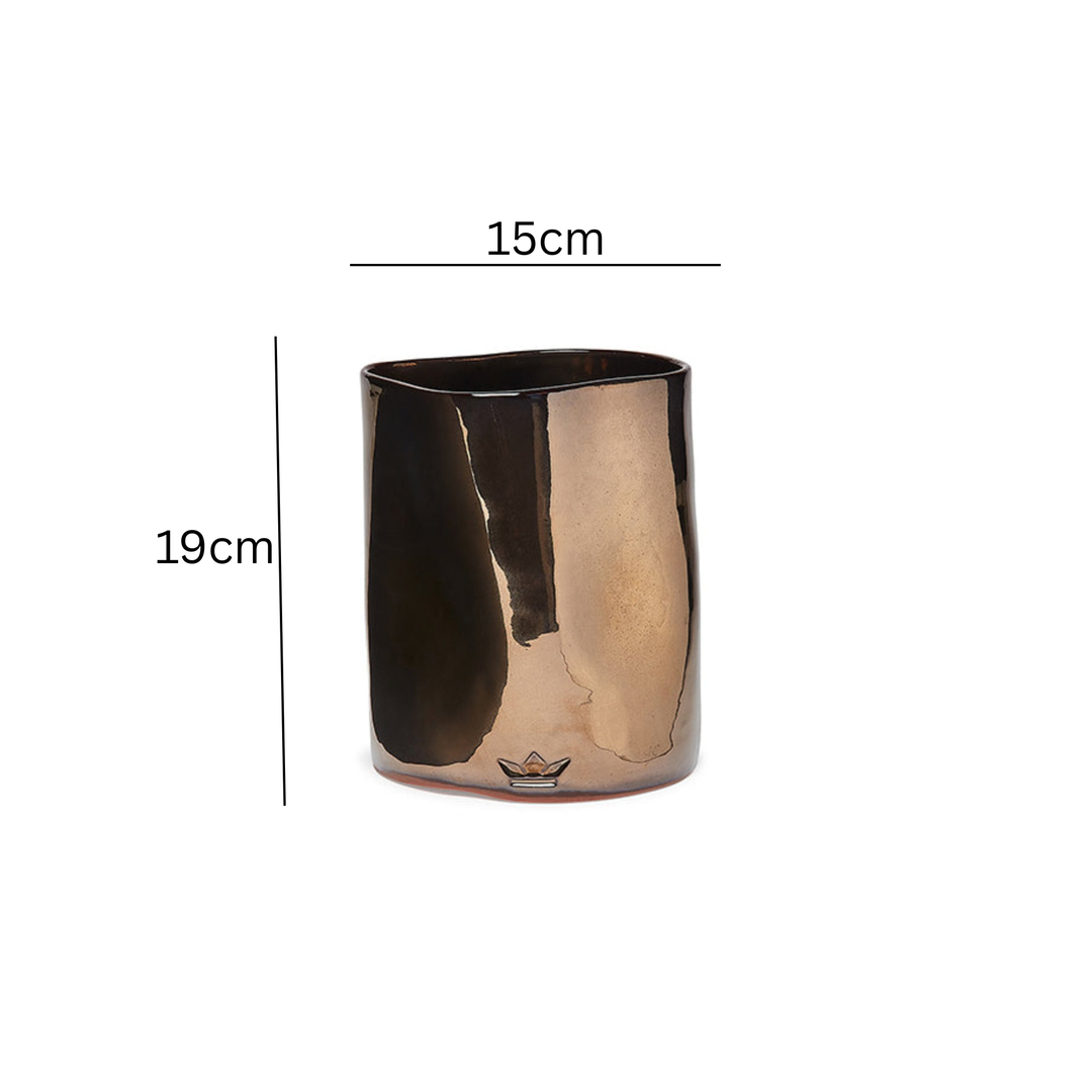 Dented Utensil Holder - Platinum