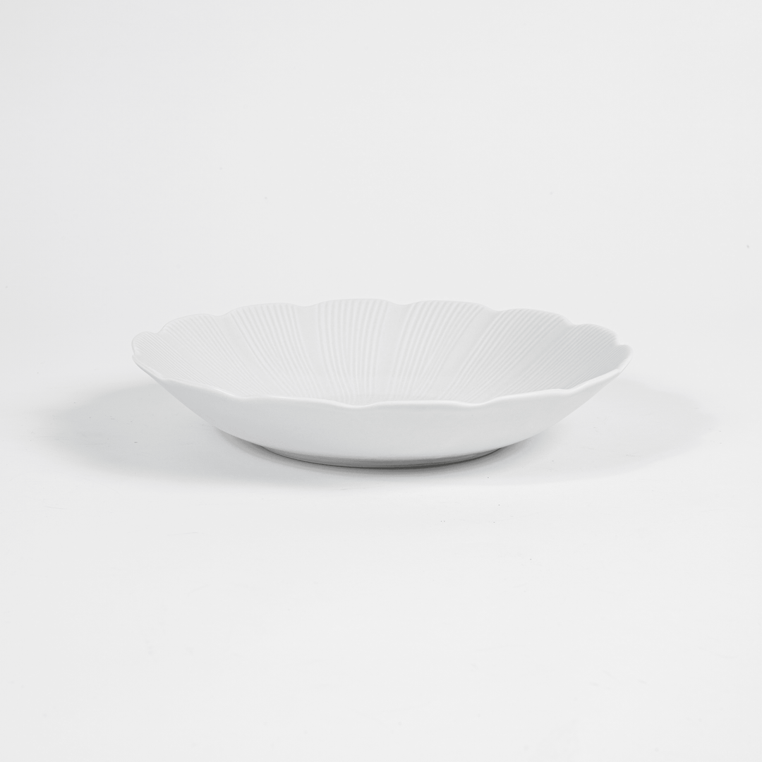 L'assiette creuse en porcelaine Tahiti - Blanche Assiettes creuses Ogre la Fabrique