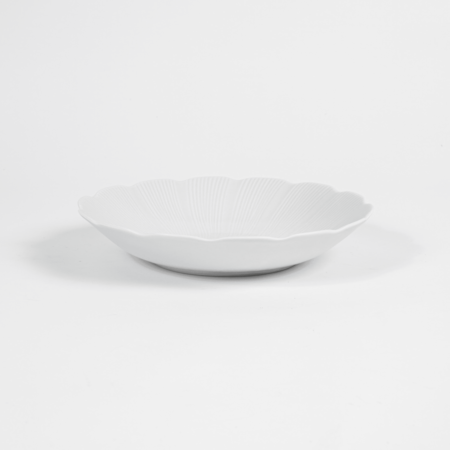 L'assiette creuse en porcelaine Tahiti - Blanche Assiettes creuses Ogre la Fabrique
