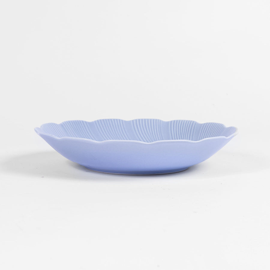 L'assiette creuse en porcelaine Tahiti - Bleu Assiettes creuses Ogre la Fabrique