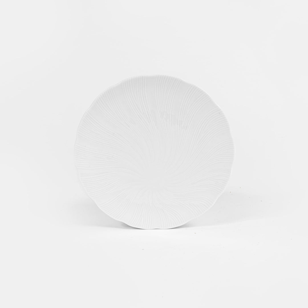 L'assiette à dessert en porcelaine Tahiti - Blanche Assiettes à dessert Ogre la Fabrique