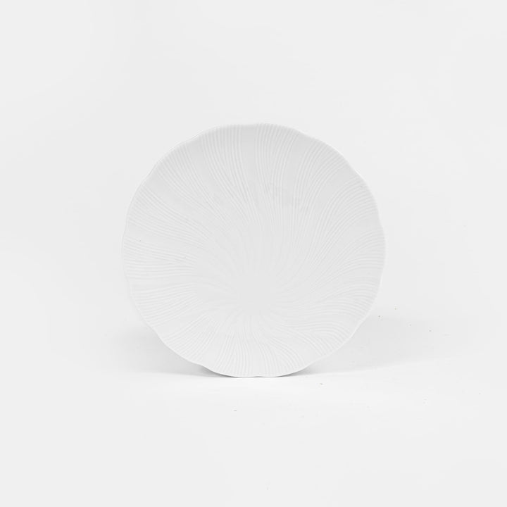L'assiette à dessert en porcelaine Tahiti - Blanche Assiettes à dessert Ogre la Fabrique