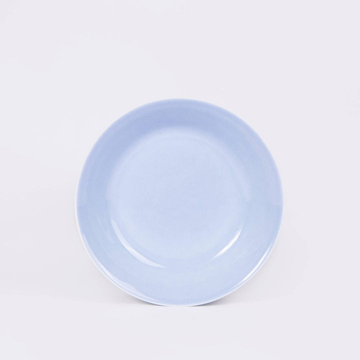 L'assiette creuse ronde en porcelaine - Bleu pastel Assiettes creuses Ogre la Fabrique