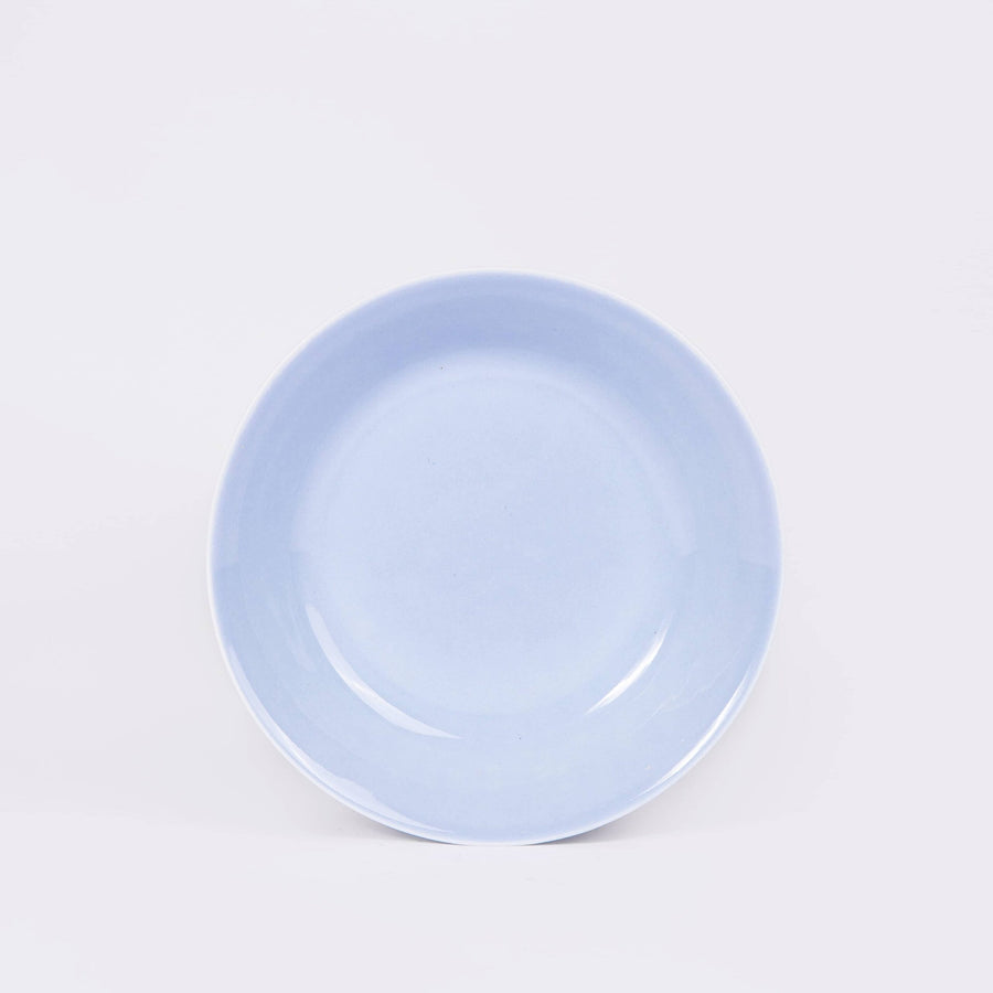L'assiette creuse ronde en porcelaine - Bleu pastel Assiettes creuses Ogre la Fabrique