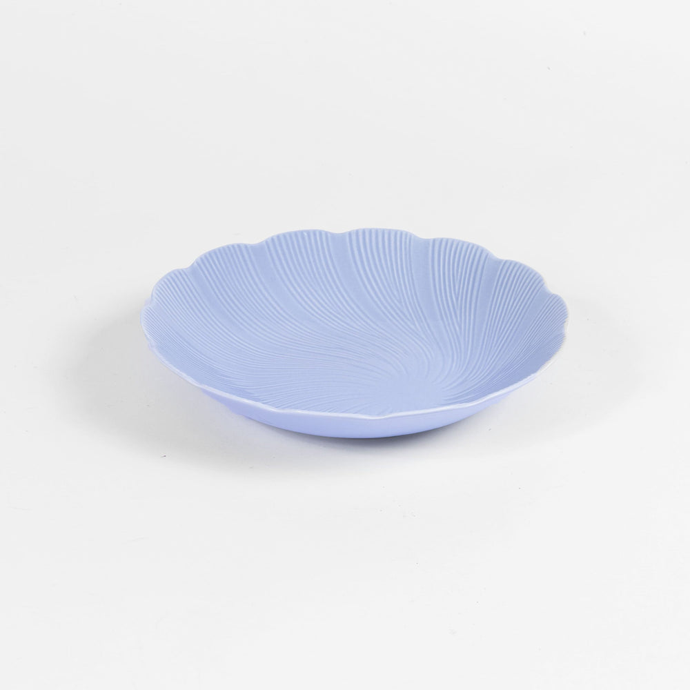 L'assiette creuse en porcelaine Tahiti - Bleu Assiettes creuses Ogre la Fabrique