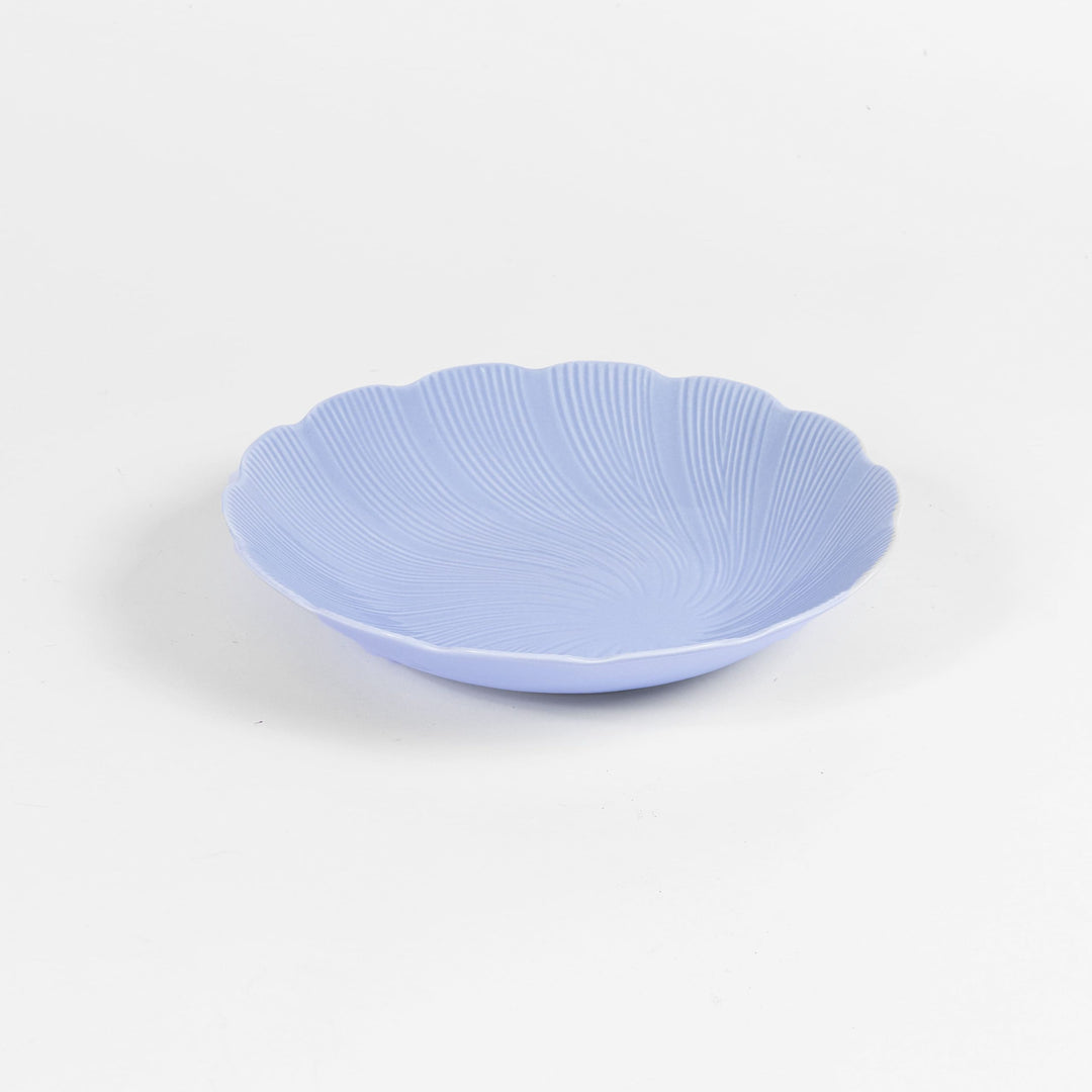 L'assiette creuse en porcelaine Tahiti - Bleu Assiettes creuses Ogre la Fabrique