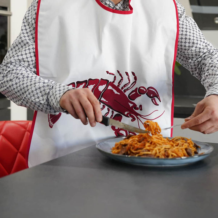 Lot de 2 bavoirs coton adultes HOMARD Bavoirs Linandelle