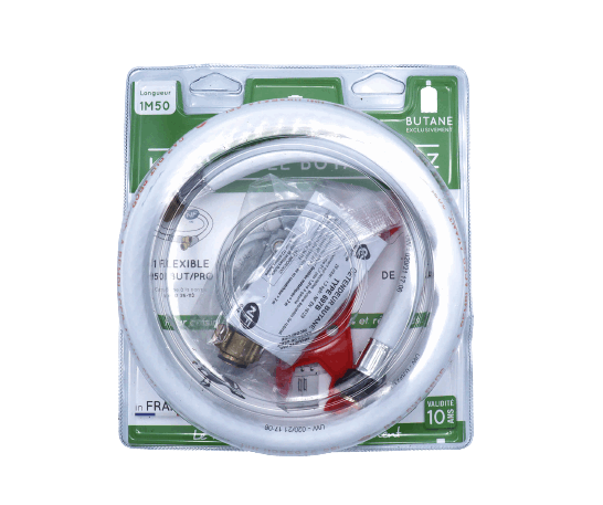 Kit flexible souple G½ 10 ans 1,50 m + détendeur butane + clé - Le Pratique Kits sous vide Le Pratique