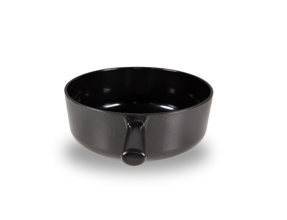 Caquelon en fonte émaillée 14cm Swiss Made - version BLACK Caquelons de fondue AperoCheese